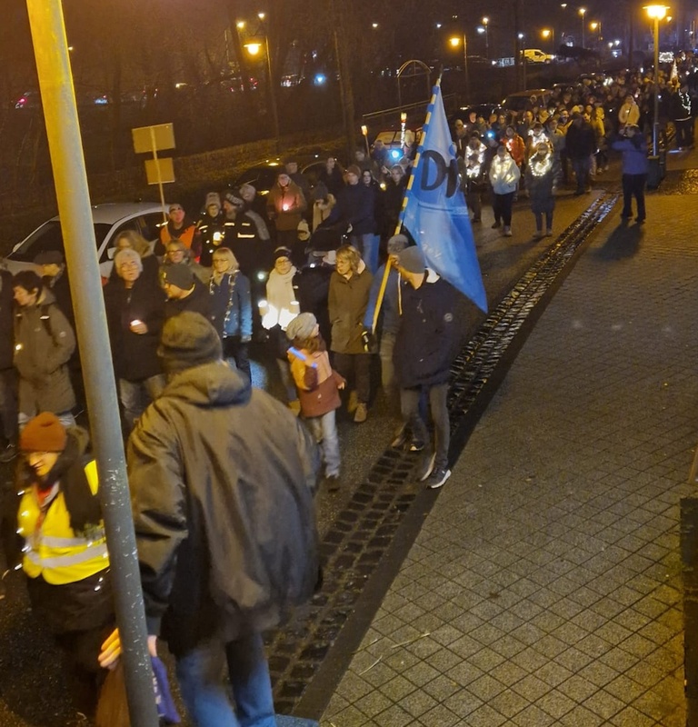 auf dem Weg zum Busbahnhof